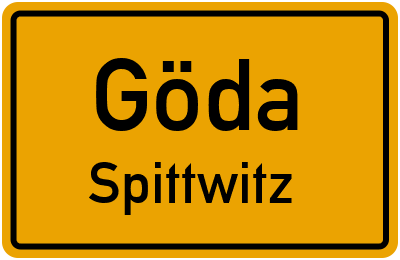 Straßenverzeichnis Göda Spittwitz