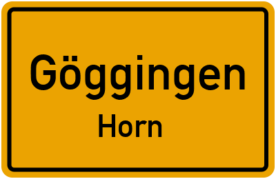 Straßenverzeichnis Göggingen Horn