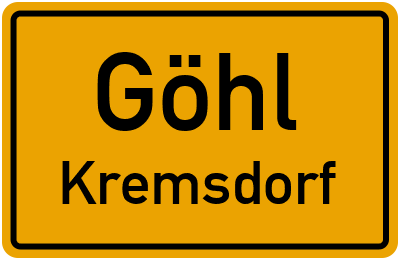 Straßenverzeichnis Göhl Kremsdorf