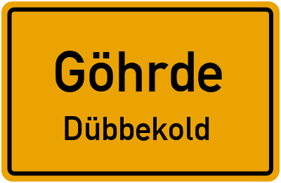 Straßenverzeichnis Göhrde Dübbekold