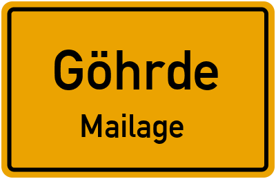 Straßenverzeichnis Göhrde Mailage