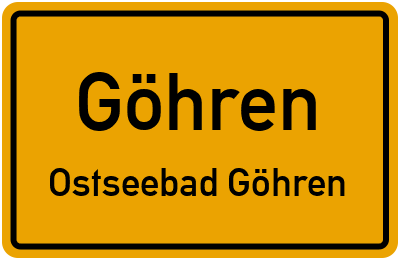 Straßenverzeichnis Göhren Ostseebad Göhren