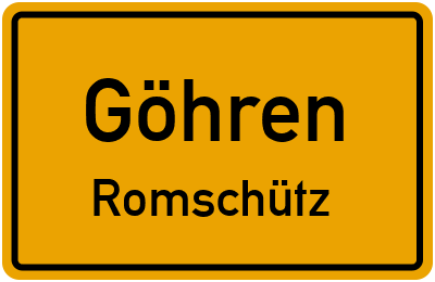 Straßenverzeichnis Göhren Romschütz
