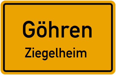 Straßenverzeichnis Göhren Ziegelheim