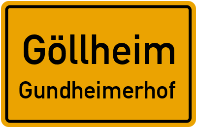 Straßenverzeichnis Göllheim Gundheimerhof