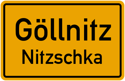 Straßenverzeichnis Göllnitz Nitzschka
