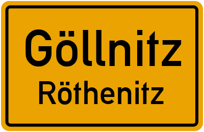 Straßenverzeichnis Göllnitz Röthenitz