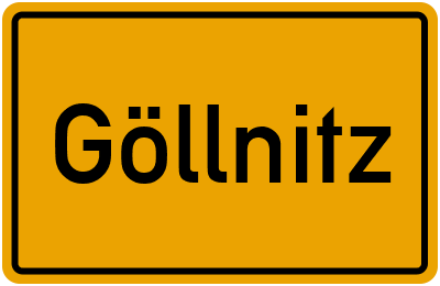 Ortsschild von Göllnitz in Brandenburg
