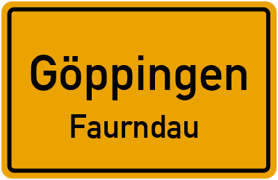Straßenverzeichnis Göppingen Faurndau
