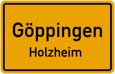Straßenverzeichnis Göppingen Holzheim