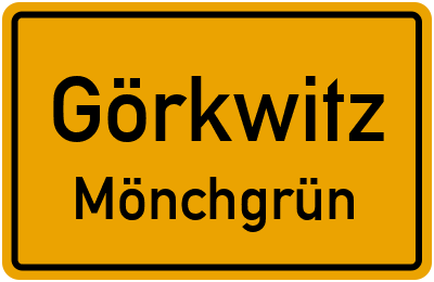 Straßenverzeichnis Görkwitz Mönchgrün