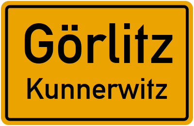 Ortsschild Görlitz Kunnerwitz