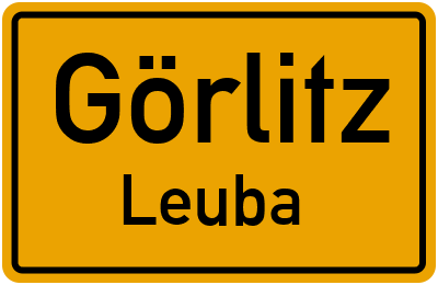 Straßenverzeichnis Görlitz Leuba