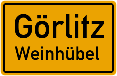 Straßenverzeichnis Görlitz Weinhübel