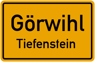 Ortsschild Görwihl Tiefenstein