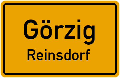 Straßenverzeichnis Görzig Reinsdorf