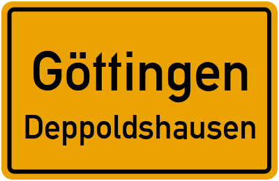 Ortsschild Göttingen Deppoldshausen