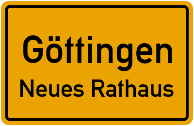 Straßenverzeichnis Göttingen Neues Rathaus