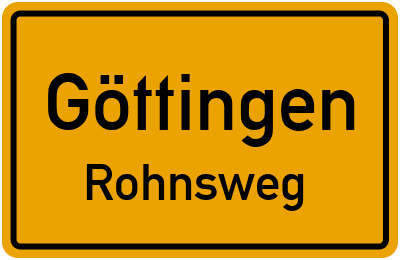 Straßenverzeichnis Göttingen Rohnsweg