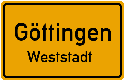 Straßenverzeichnis Göttingen Weststadt