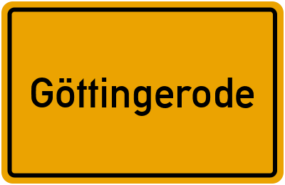 Ortsschild von Göttingerode in Niedersachsen