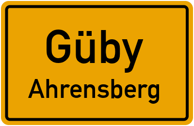 Straßenverzeichnis Güby Ahrensberg