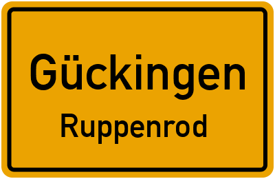 Straßenverzeichnis Gückingen Ruppenrod