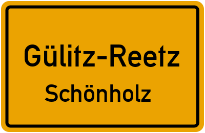 Straßenverzeichnis Gülitz-Reetz Schönholz