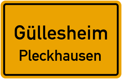 Straßenverzeichnis Güllesheim Pleckhausen