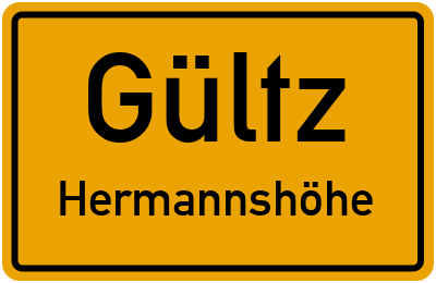 Straßenverzeichnis Gültz Hermannshöhe