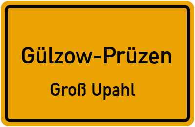 Straßenverzeichnis Gülzow-Prüzen Groß Upahl
