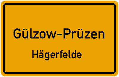 Straßenverzeichnis Gülzow-Prüzen Hägerfelde