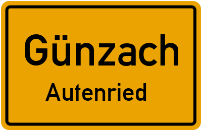 Straßenverzeichnis Günzach Autenried