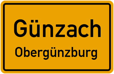 Straßenverzeichnis Günzach Obergünzburg