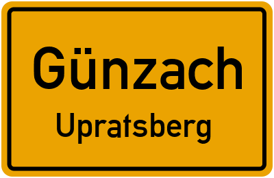 Straßenverzeichnis Günzach Upratsberg