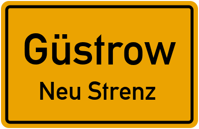 Straßenverzeichnis Güstrow Neu Strenz