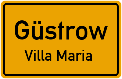 Straßenverzeichnis Güstrow Villa Maria