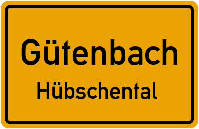 Straßenverzeichnis Gütenbach Hübschental