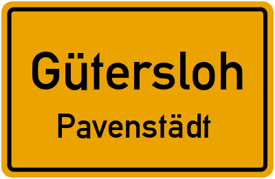 Straßenverzeichnis Gütersloh Pavenstädt