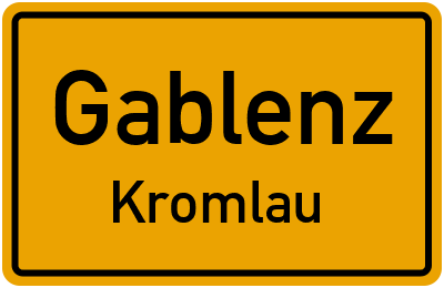 Straßenverzeichnis Gablenz Kromlau