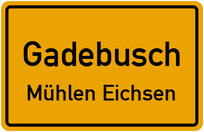Straßenverzeichnis Gadebusch Mühlen Eichsen