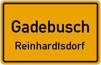 Straßenverzeichnis Gadebusch Reinhardtsdorf