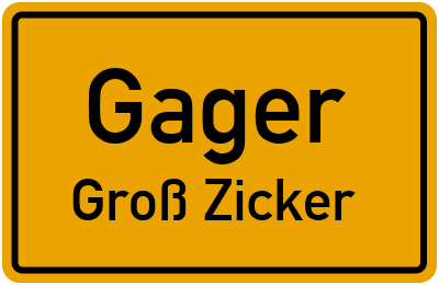 Straßenverzeichnis Gager Groß Zicker