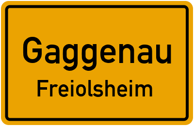Straßenverzeichnis Gaggenau Freiolsheim