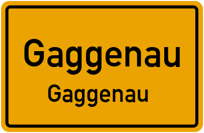 Ortsschild Gaggenau Gaggenau