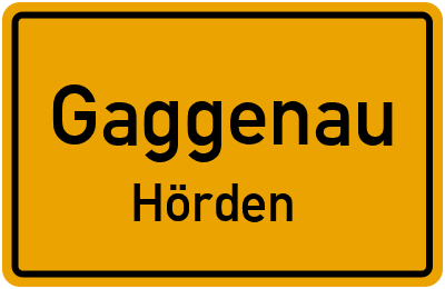 Straßenverzeichnis Gaggenau Hörden