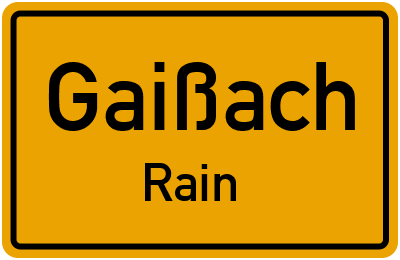Straßenverzeichnis Gaißach Rain
