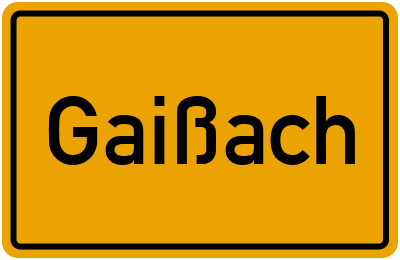Branchenbuch Gaißach, Bayern