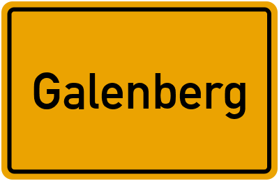 Ortsschild von Gemeinde Galenberg in Rheinland-Pfalz