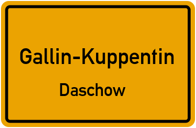 Straßenverzeichnis Gallin-Kuppentin Daschow